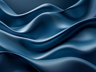 Obraz premium Abstract Blue Fabric Waves