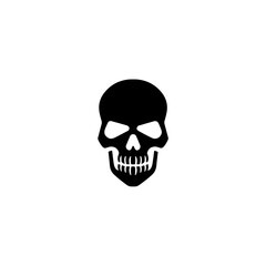 Fototapeta premium Simple, minimalist skull logo in vector