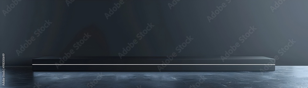 Aufkleber sleek modern grey surface for elegant product showcase backdrop with empty copy space