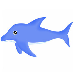 dolphin isolated