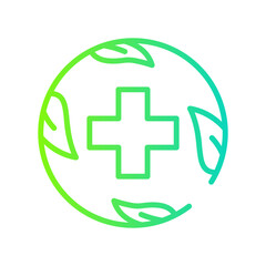 Obraz premium Herbal Medicine Gradient Linear