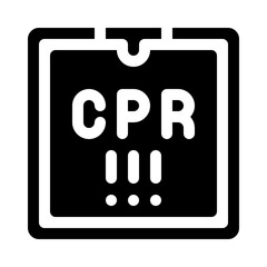 safety glyph icon