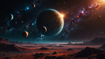 planetary and outer space views
