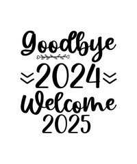 Happy New Year 2025 SVG PNG Groovy Disco Ball Retro New Year Svg Bundle New Years Eve Svg New Year's Shirt Svg Cut File & Retro Sublimation