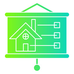 Building Presentation Gradient Flat