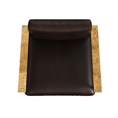 armchair isolated on white background, comfortable furniture for home interior, 3D illustration, cg render