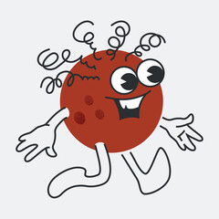 bowling ball cartoon character mascot