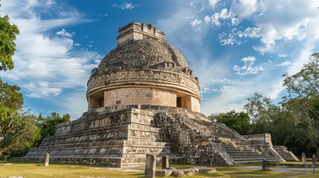 The ancient observatory at Chichen Itza, known as El Caracol,