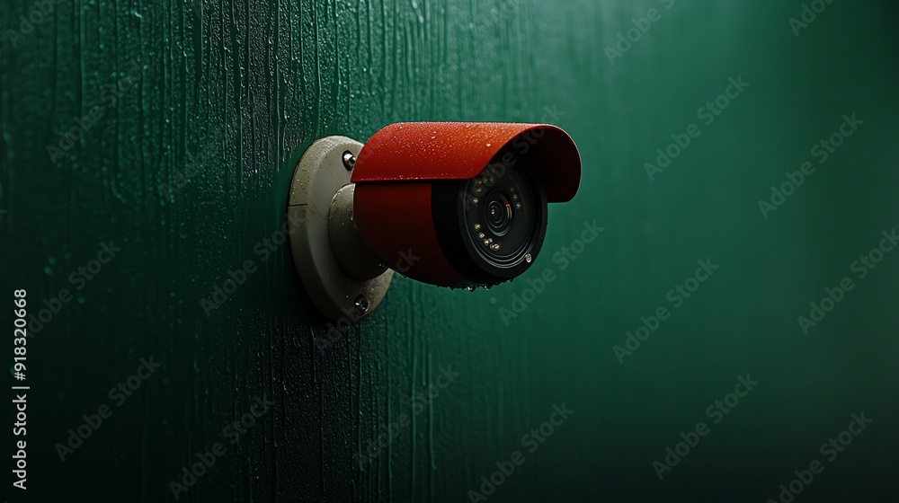 Poster detailed view of a security camera feed being hijacked on a computer screen, cyber attacks, surveill