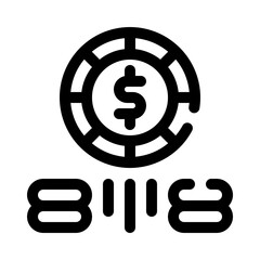 currency line icon