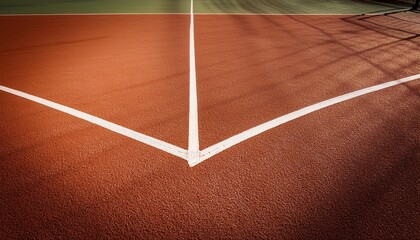 Abstract background of marking lines on tennis court