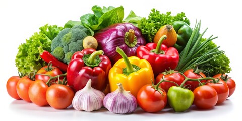 Colorful Fresh Vegetables and Garlic, healthy food, fresh produce, vegetable, diet, vitamin