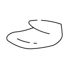 wing tip line icon vector. wing tip sign. isolated contour symbol black illustration