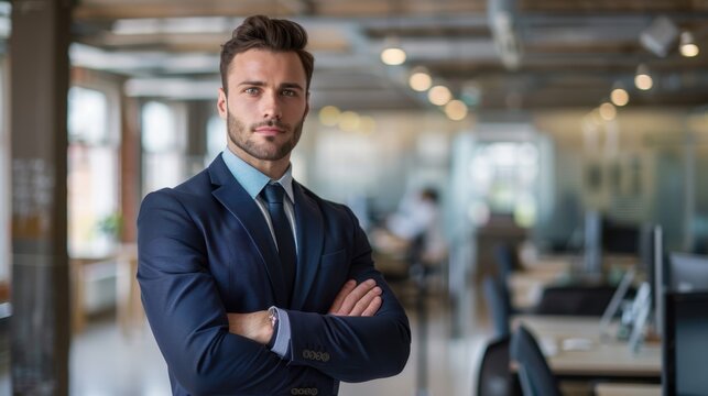 The businessman in a suit