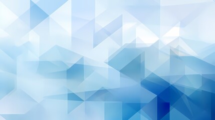 Fototapeta premium A sophisticated, geometric blue gradient background with transparent polygonal shapes and modern design elements.
