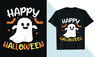 Happy Halloween Party Shirt Scary Night Halloween t-shirt Design Template