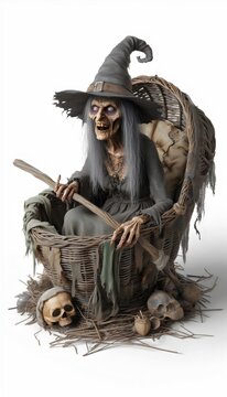 brujas 3d fondo blanco