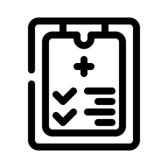 Fototapeta premium test results line icon