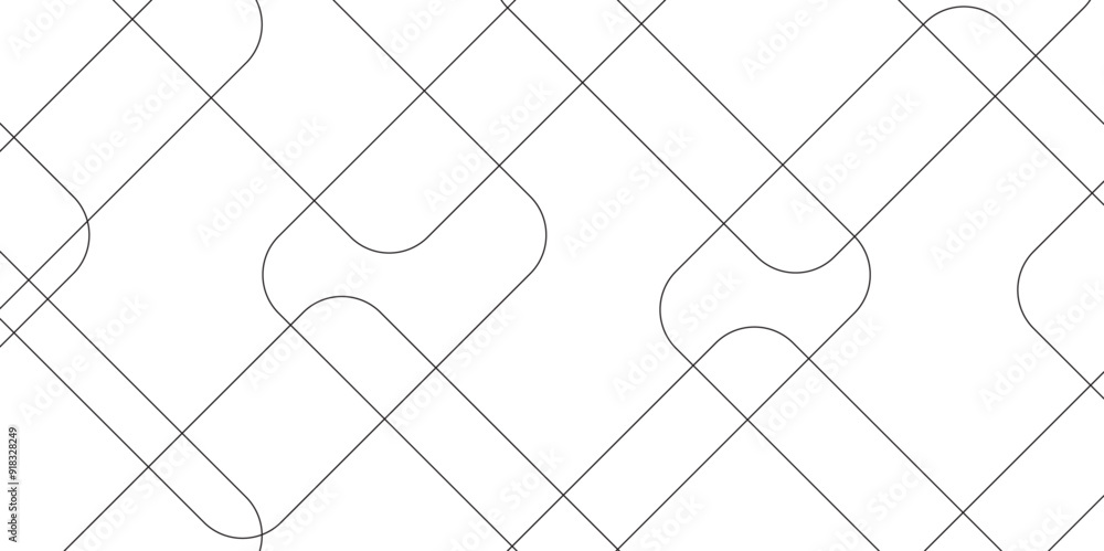 Poster abstract seamless random geometric white, black square lines pattern on a transparent background des