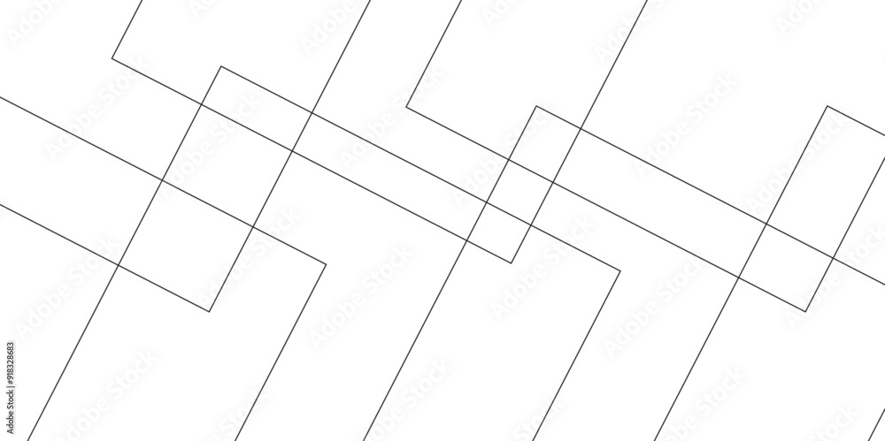 Poster abstract seamless random geometric white, black square lines pattern on a transparent background des