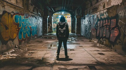 Urban explorers discovering hidden gems in a city