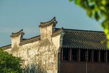 The eaves of an ancient Chinese house.