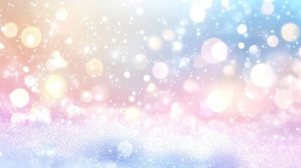 Obraz premium Abstract Background with Pastel Colors and Sparkling Glitter