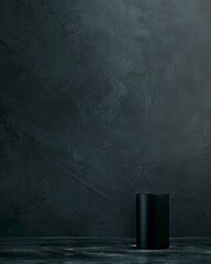 magine a dark and moody background with blank space to place a product for an advertisment, generative ai