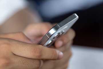 person using mobile phone