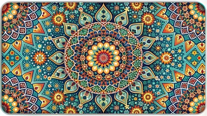 Celebrating Eid with Vibrant Hues and Festive Patterns  AI generated