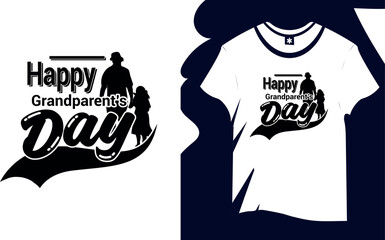grandparents dayvector trendy word t shirt design