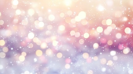 Obraz premium Abstract Purple and Gold Bokeh Background with White Specks