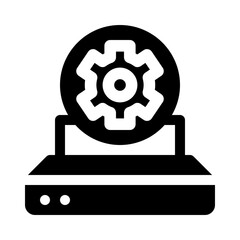 dedicated glyph icon