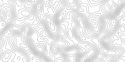 Topographic map background geographic line map with elevation assignments. Modern design with White background with topographic wavy pattern design.paper texture Imitation of a geographical map shades