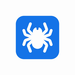 spider insect spooky tarantula icon
