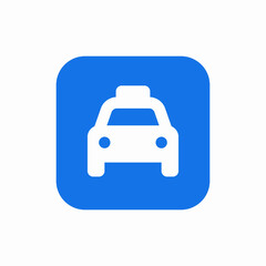 taxi car vehicle cab icon