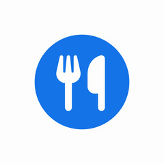 fork knife food cafe icon