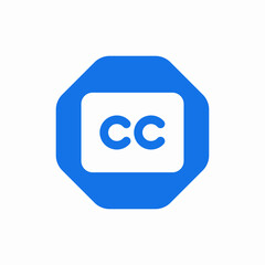 cc closed captioning subtitles icon