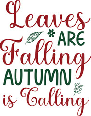 Fall SVG Typography Vector Design