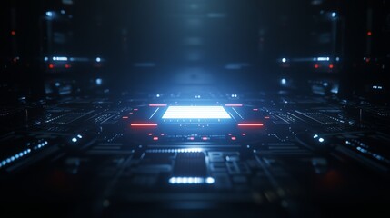 Virtual vault securing digital assets, glowing blockchain networks, encrypted data flows, and futuristic security measures in a hightech financial setting