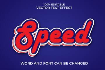 Speed 3D Vector Text Effect Fully Editable High Quality .