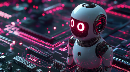 Symbolisation of artificial intelligence, created with generative AI technology