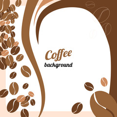 coffee background with texts in the middle.eps
