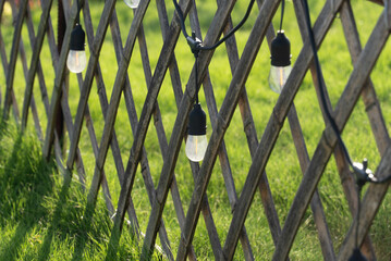 lights on fence