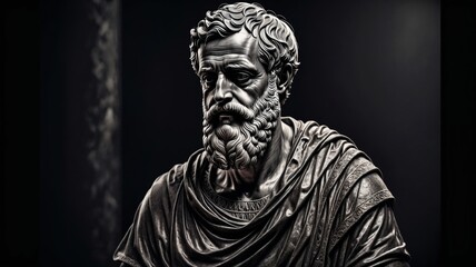 Ancient Greek Philosopher Bust Statue