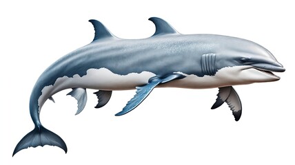 Fototapeta premium Double Dolphin Illustration