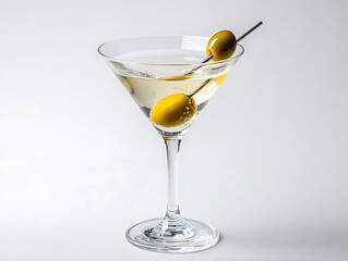 Martini Cocktail with Olives - Photo