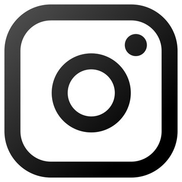 Instagram Social Media Minimal Dark Icon