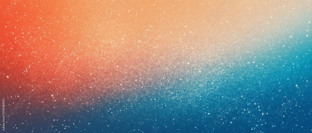 Poster retro vibes. teal, orange, and red grainy gradient summer banner design