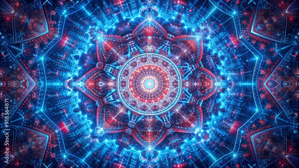 Aufkleber a mesmerizing depiction of cyberspace as a vibrant tapestry woven from threads of digital inform gen